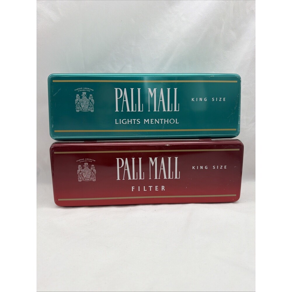 2 Vintage Pall Mall Cigarette Collectable Tins